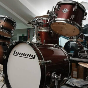 Ludwig LC179XX Batteria 4 pz Breakbeats Red Sparkle